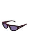 Gucci Women's Sunglasses with Burgundy Plastic Frame and Purple Lens GG1919S007