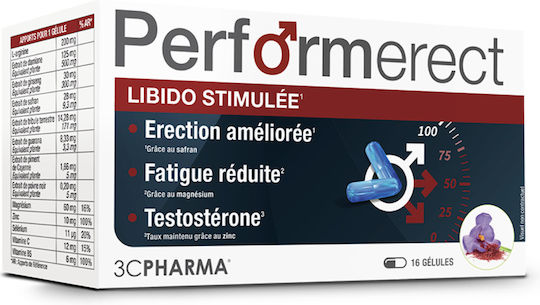 3C Pharma Performerect Специално Хранително Допълнение 16 Капсули