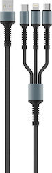 ColorWay USB to Lightning / Type-C / micro USB Cable 1.2m CW-CBU3003-GR