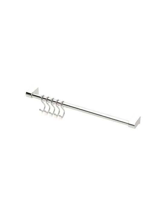 Tekno-Tel Κρεμάστρα Κουζίνας Inox 40εκ. Ασημί