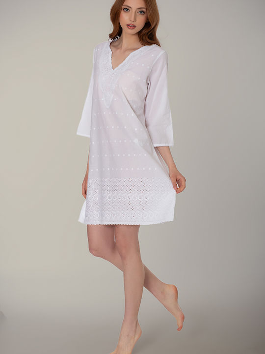 White Beach Caftan