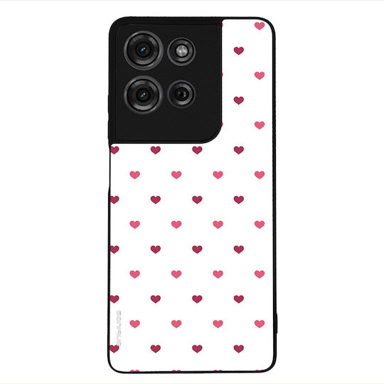 Sonique Heart Series Case for Motorola Moto G75 5G White 01