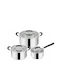 Tefal Jamie Oliver Σετ Κατσαρόλες από Ανοξείδωτο Ατσάλι Silver με Αντικολλητική Επίστρωση 6τμχ