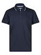 Men's Athletic Polo Short Sleeve T-shirt B. Blue Cement
