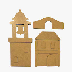 Decorative Mdf Designs Stamperia Bell Tower Bridge