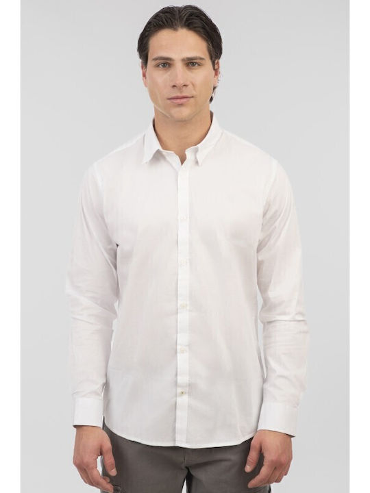 Rebase Μακρυμάνικo Πουκάμισο White