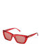Nina Ricci Women's Sunglasses with Red Plastic Frame and Red Lens