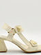 Leather Sandals Beige
