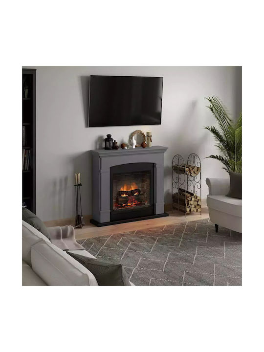 Tagu Helmi Powerflame Επιδαπέδιο Ηλεκτρικό Τζάκι 1400W 107.2x95.2cm Γκρι