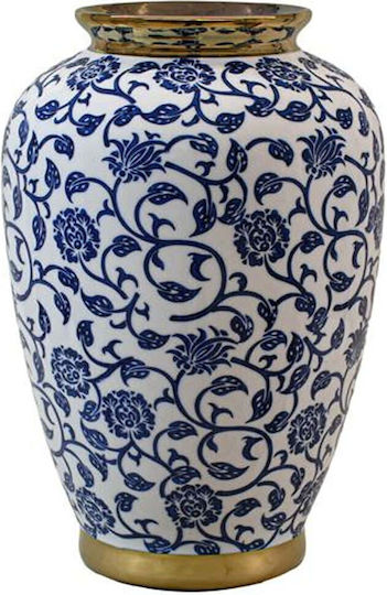 Fylliana Διακοσμητικό Βάζο Keramik Fl2290 Blau 19x30cm 1Stück