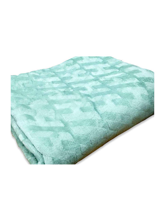 Soft Κουβέρτα Fleece Μονή 160x220εκ. Μέντα