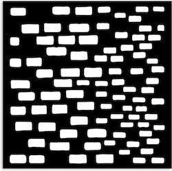 Șablon Gros 12x12cm Stamperia Cărămizi Marea Tă...