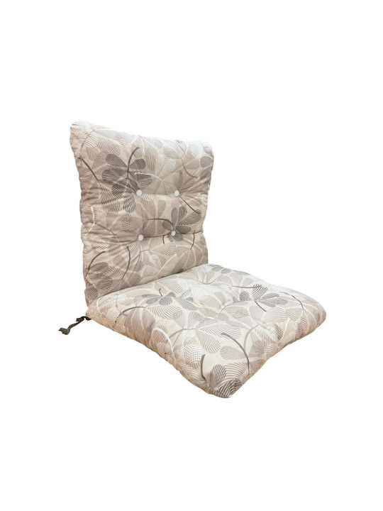 Linea Home Gartenstuhlkissen mit Rückenlehne Bambus Eden Mocha 50x100cm. LH2025278