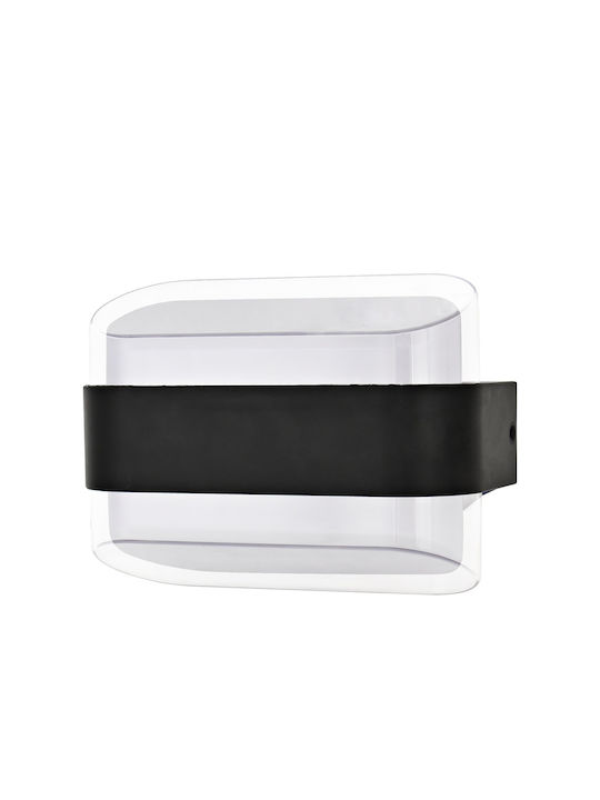 Lightex Επιτοίχιο Εξωτερικό Φωτιστικό LED IP54 5W με Φυσικό Λευκό Φως Διπλής Δέσμης 15.9εκ.