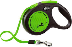 Flexi Neon Verstellbare Rollleine 5m Bis zu 25kg Grün Medium Flexi Neon Verstellbare Rollleine 5m Bis zu 25kg Grün Medium