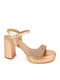 Leder Sandalen Copper