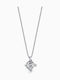 Diamond Jools Halskette aus Weißgold 18k mit Diamant