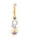 Yume Toys Hello Kitty Sanrio Schlüsselanhänger Pompompurin Pfirsichband