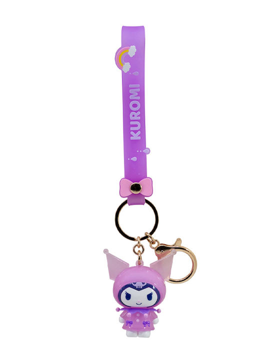 Yume Toys Hello Kitty Sanrio Μπρελόκ Kuromi Raincoat