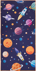 Beauty Home Πετσέτα Microfiber Σώματος Μπλε