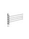 Livit Wall-Mounted Bathroom Rail with 4 Positions ​35x35cm Gray
