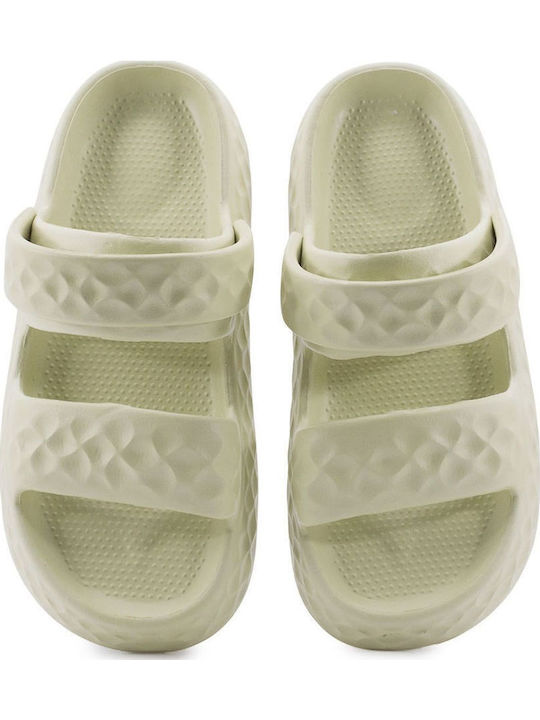 Women's Slides Green