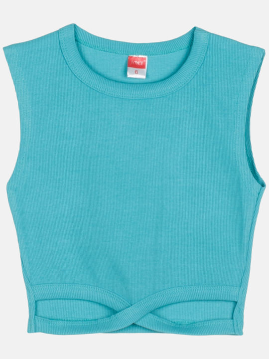 Joyce Παιδικό Crop Top Αμάνικο Βεραμαν