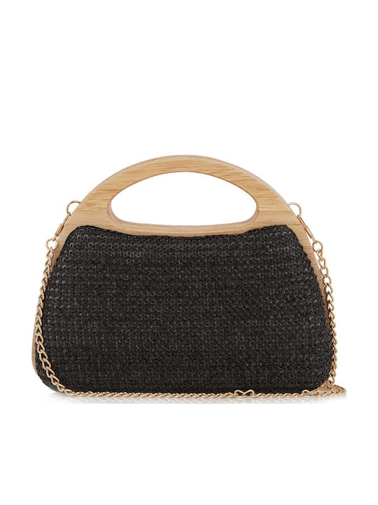 Straw Women's Bag Handbag Black
