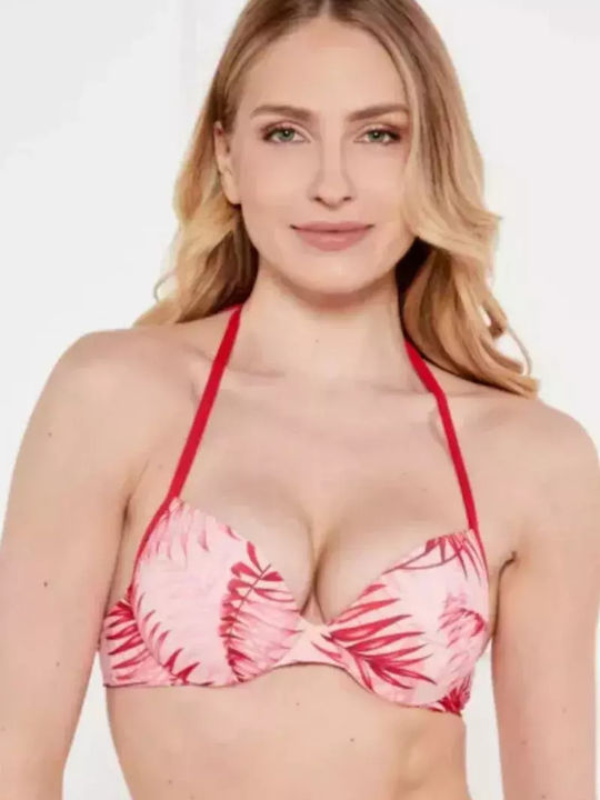 Bikini Σουτιέν με Ενίσχυση Ροζ
