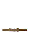Leather Women's Belt Beige