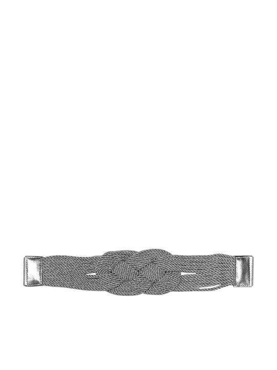 Elastisch Damen Gürtel Silber