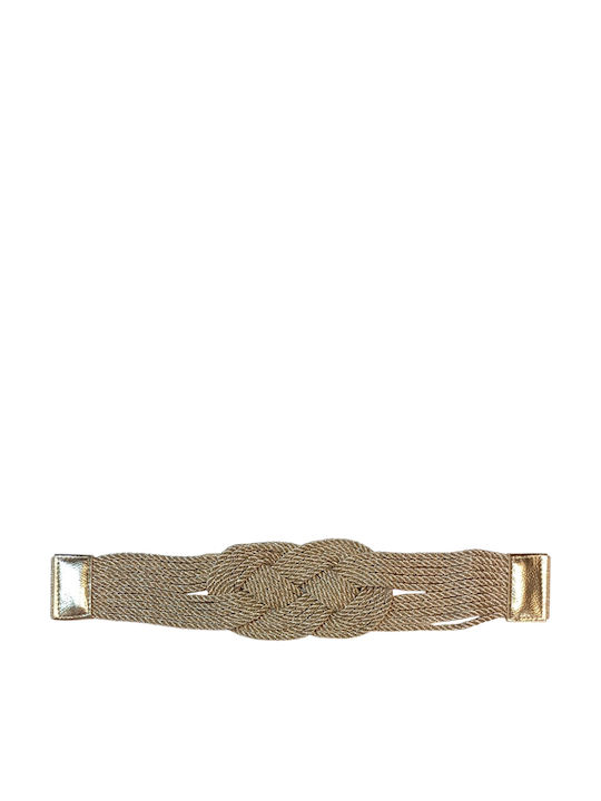 Elastisch Damen Gürtel Gold