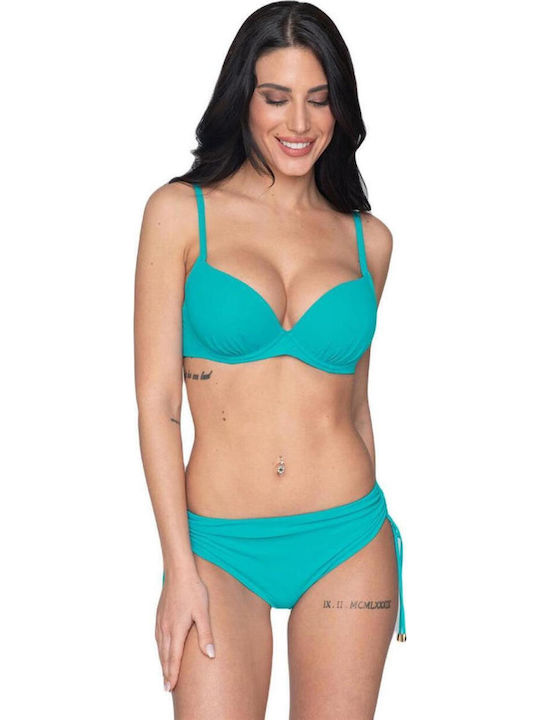 Luna Bikini Slip High Waist Blue