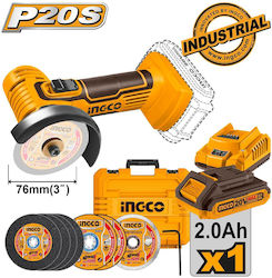 Ingco CAGLI76012 Winkelschleifer Mini 76mm Batt...
