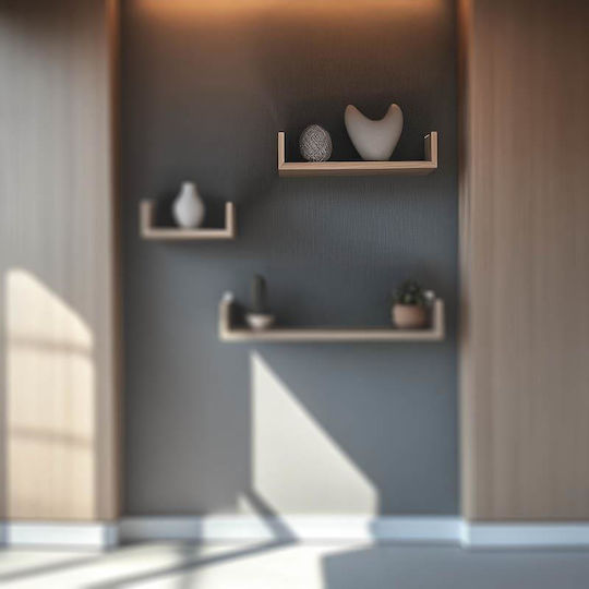 Ράφι Τοίχου Derva Oak 45x15x10εκ.