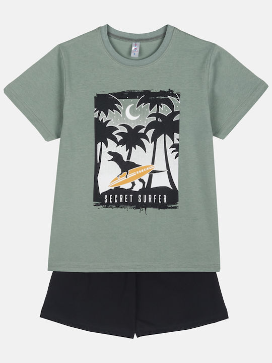 Dreams by Joyce Kids Nightwear Summer Khaki Secret Surfer