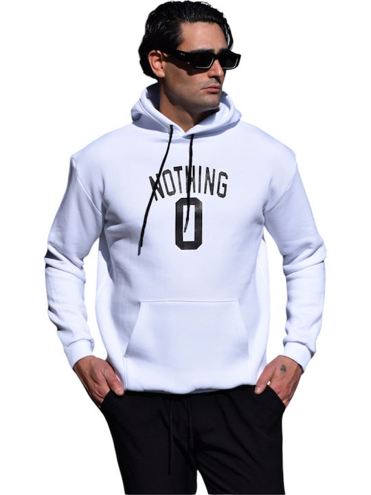Sweatshirt with Hood White