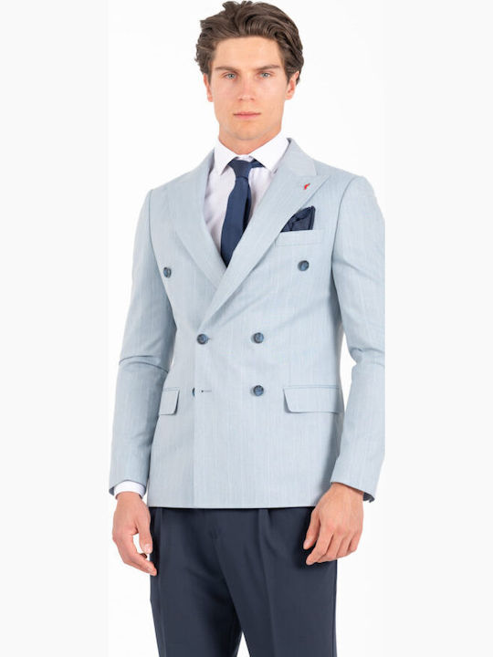 Men's Suit Jacket Slim Fit Light Blue