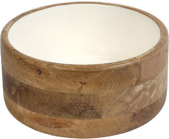 Espiel Салатна купа Дърво Бял 19.5x19.5x11см 1бр
