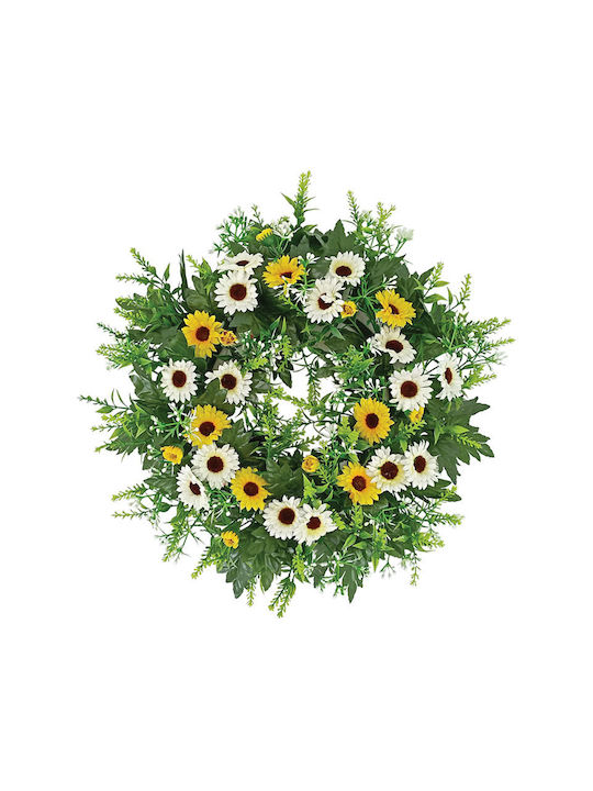 Blumenkranz Cremegelbe Gänseblümchen Ø42cm 1/16...