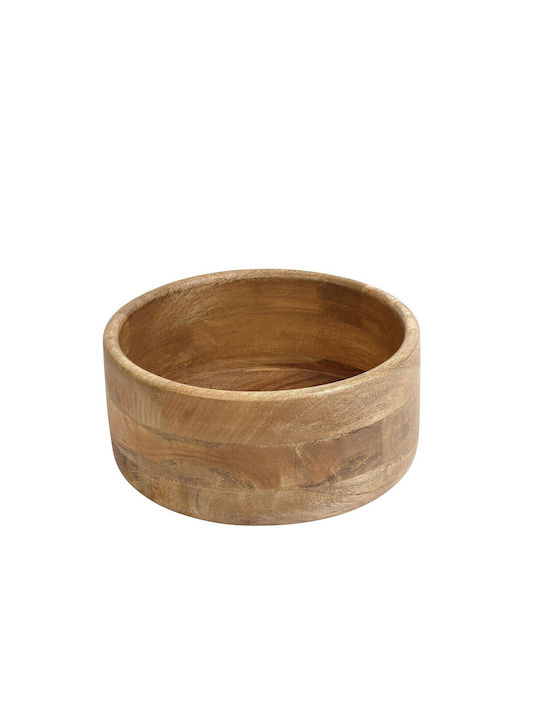 Espiel Σαλατιέρα Ξύλινη Μπεζ 24.5x11x11cm