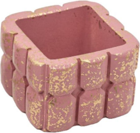 Plaster Tealight Holder Square Dusty Pink Speckled 7 X 5cm Z2018 Mak-z2018-dusty-pink