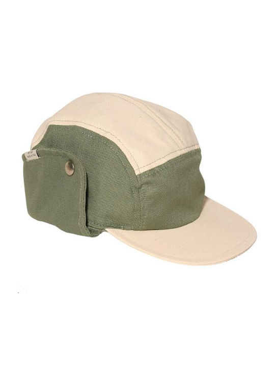 KiETLA Kids' Hat Jockey Fabric Sunscreen Green