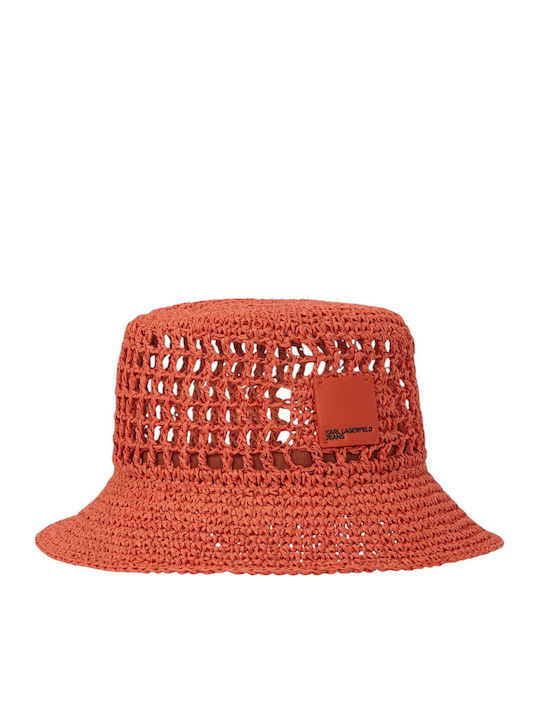 Karl Lagerfeld Γυναικείο Ψάθινο Καπέλο Bucket Π...