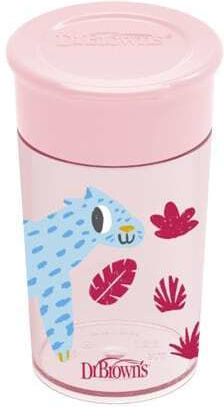 Dr. Brown's Baby Cup made of Plastic Fuchsia Pink 300ml for 9m+m+