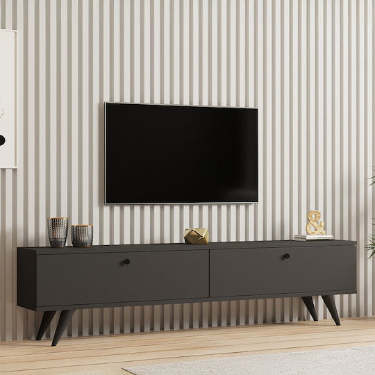 Stand TV Jate Antracit L160xA25xÎ40cm