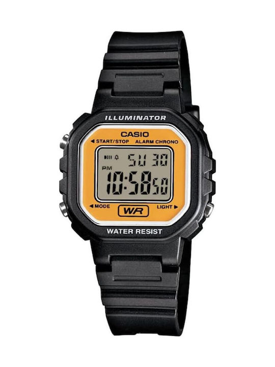 Casio Kids Digital Watch with Rubber/Plastic Strap Black