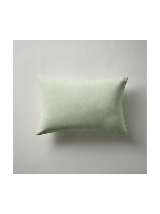 Gofis Home Decorative Pillow Case Everly From 100% Cotton Fresh Aqua 386 30x45cm