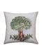 Dimeco Decorative Pillow Case Catania Ecru Green 45x45cm