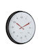 Moderne Fabrik-Wanduhr Ka6056bk Φ30cm Schwarz Karlsson Polypropylen
